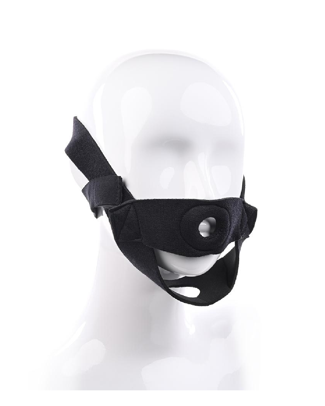 Sportsheets Face Strap-on Harness on mannequin angled  front view