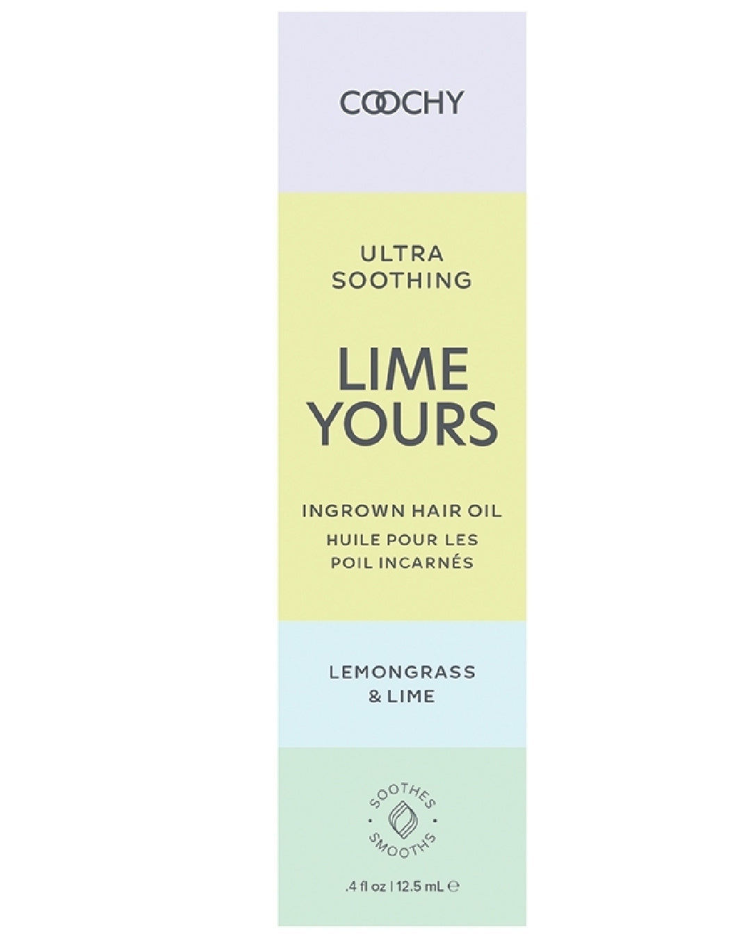 Coochy Ultra Soothing Ingrown Hair Oil-Lemongrass Lime box