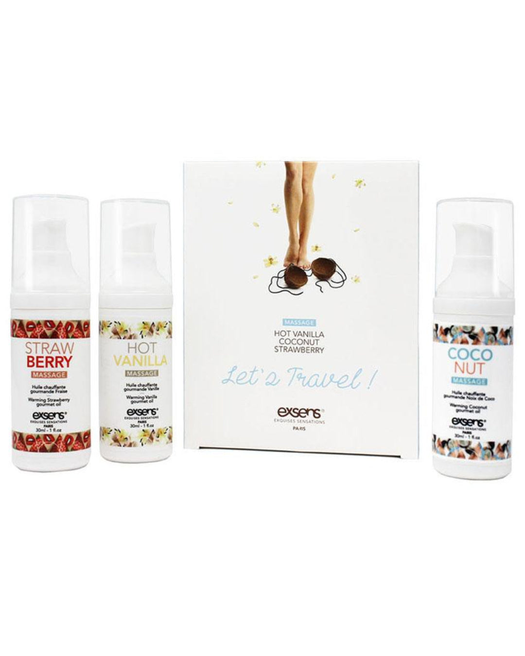 Exsens Let's Travel Massage Oil Set