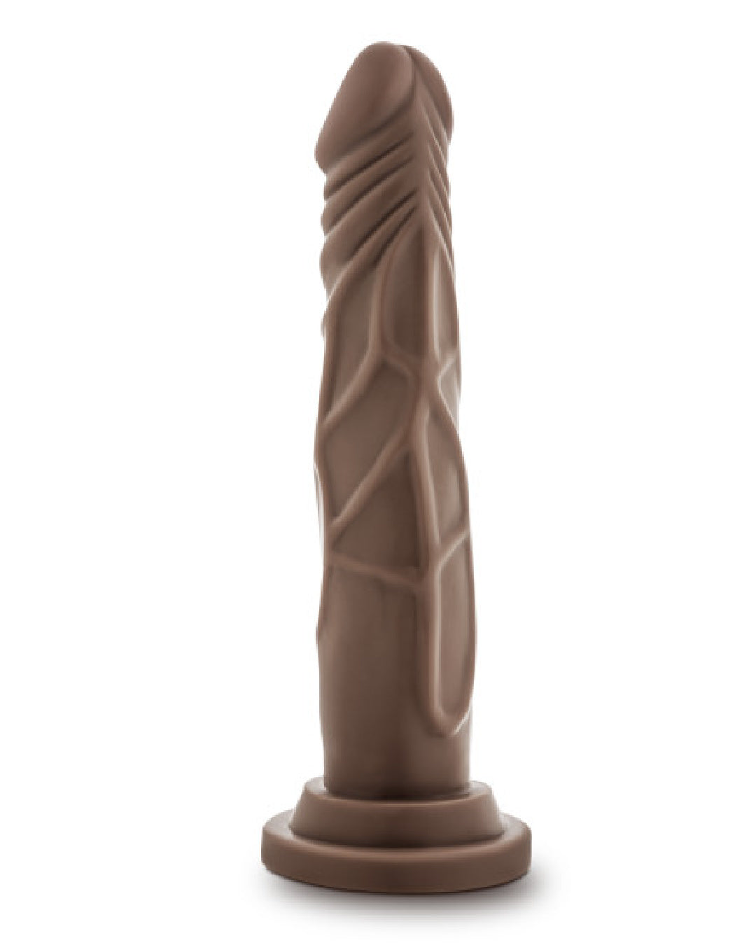 Dr. Carter 7 Inch Silicone Suction Cup Dildo - Chocolate