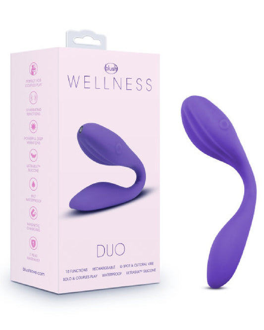 Wellness Duo Couples Vibrator next to box