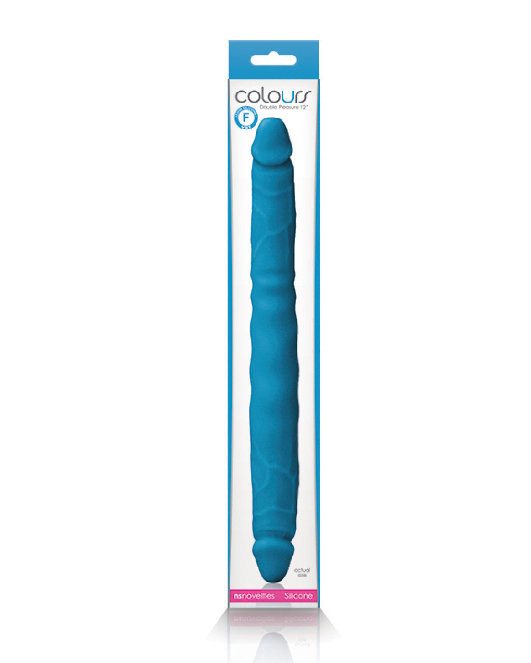 Colours 12 Inch Double Ended Dildo - Blue in the box