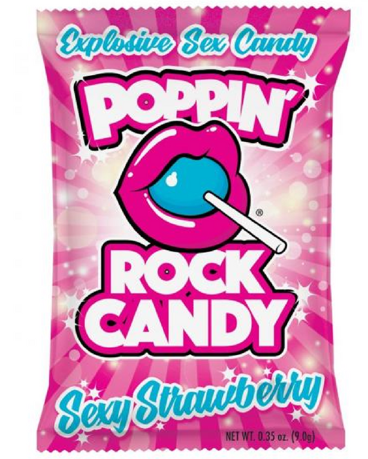 Rock Candy Popping Candy - Sexy Strawberry  pack