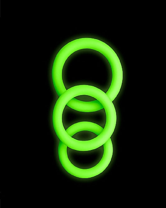 Glow In The Dark 3-piece Cock Ring Set