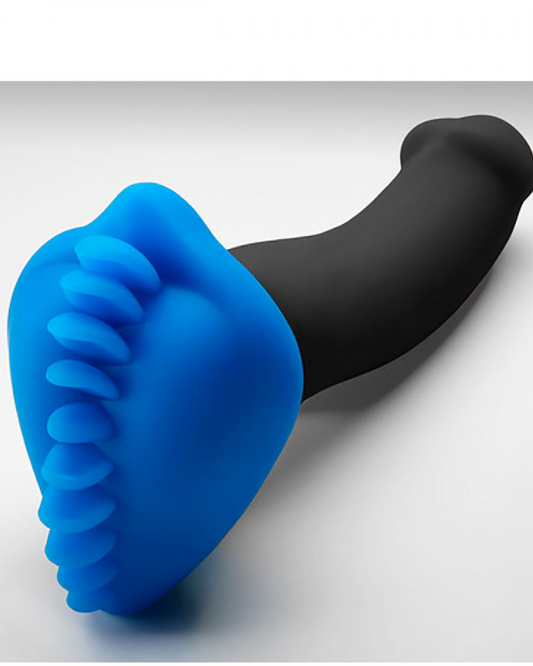 Shagger Stimulation Cushion Dildo Accessory by Bumpher   product close up on dildo 