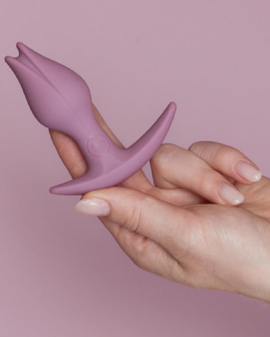 Fun Factory Bootie Fem Anal Plug - Rose in hand 