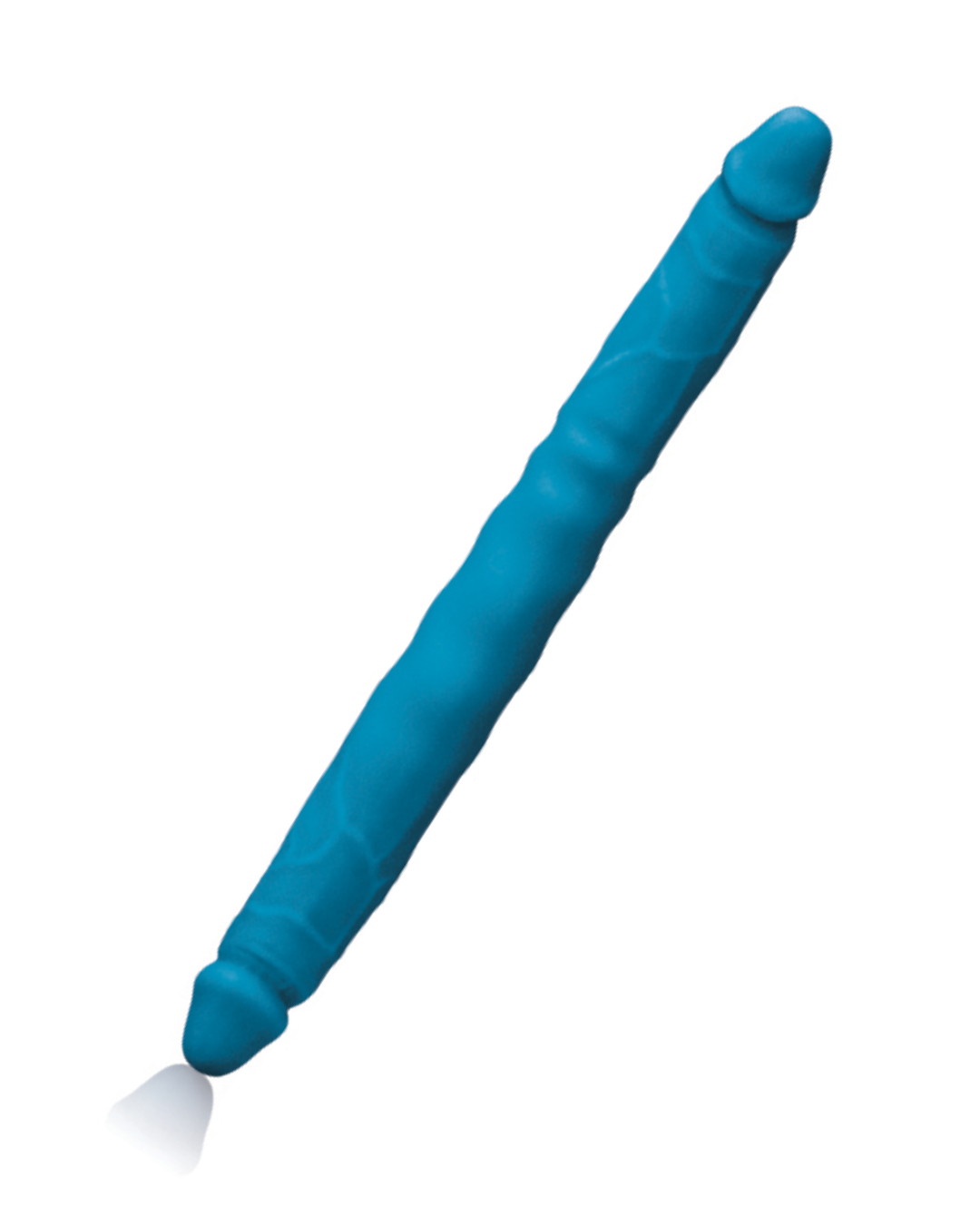 Colours 12 Inch Double Ended Dildo - Blue on white background