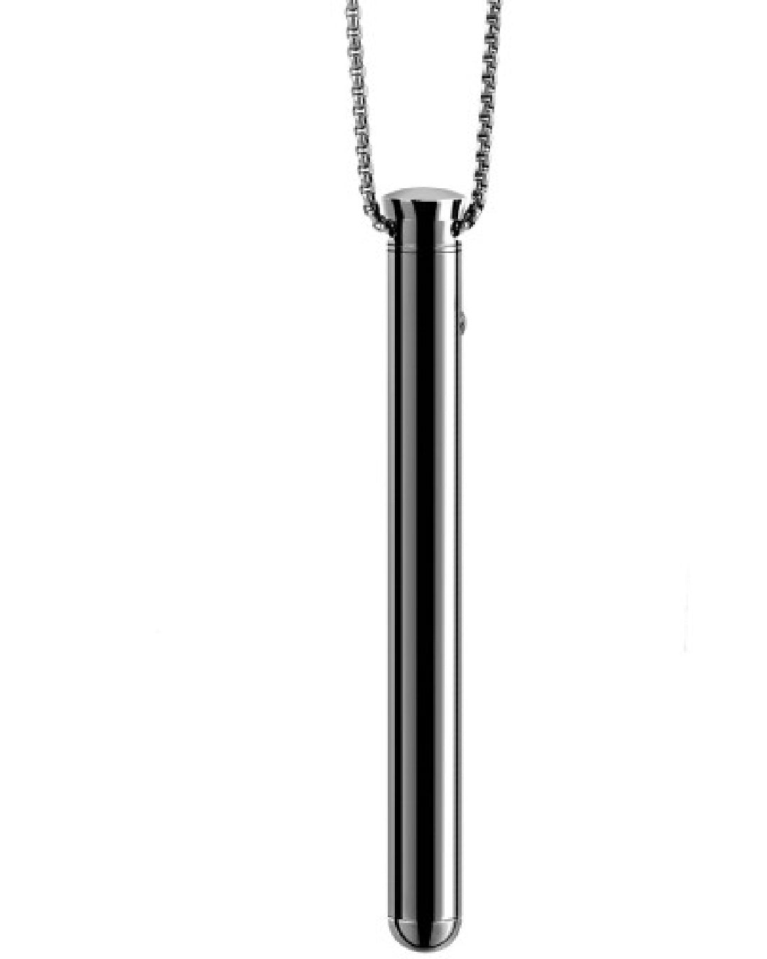 Le Wand Vibrating Necklace - Black upright close up 