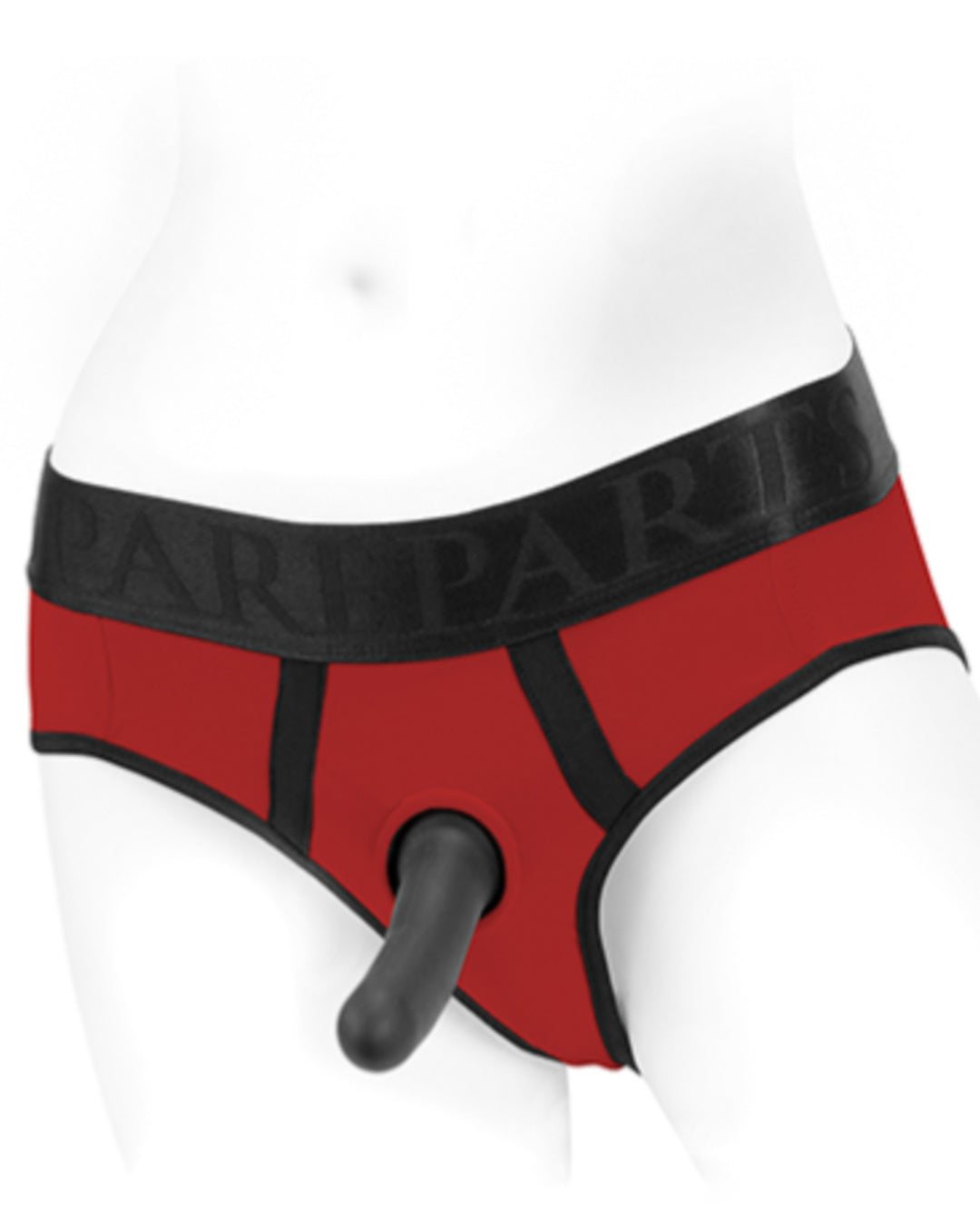 SpareParts Tomboi Plus Size Black Strap-on Harness Briefs (up to 5x)
