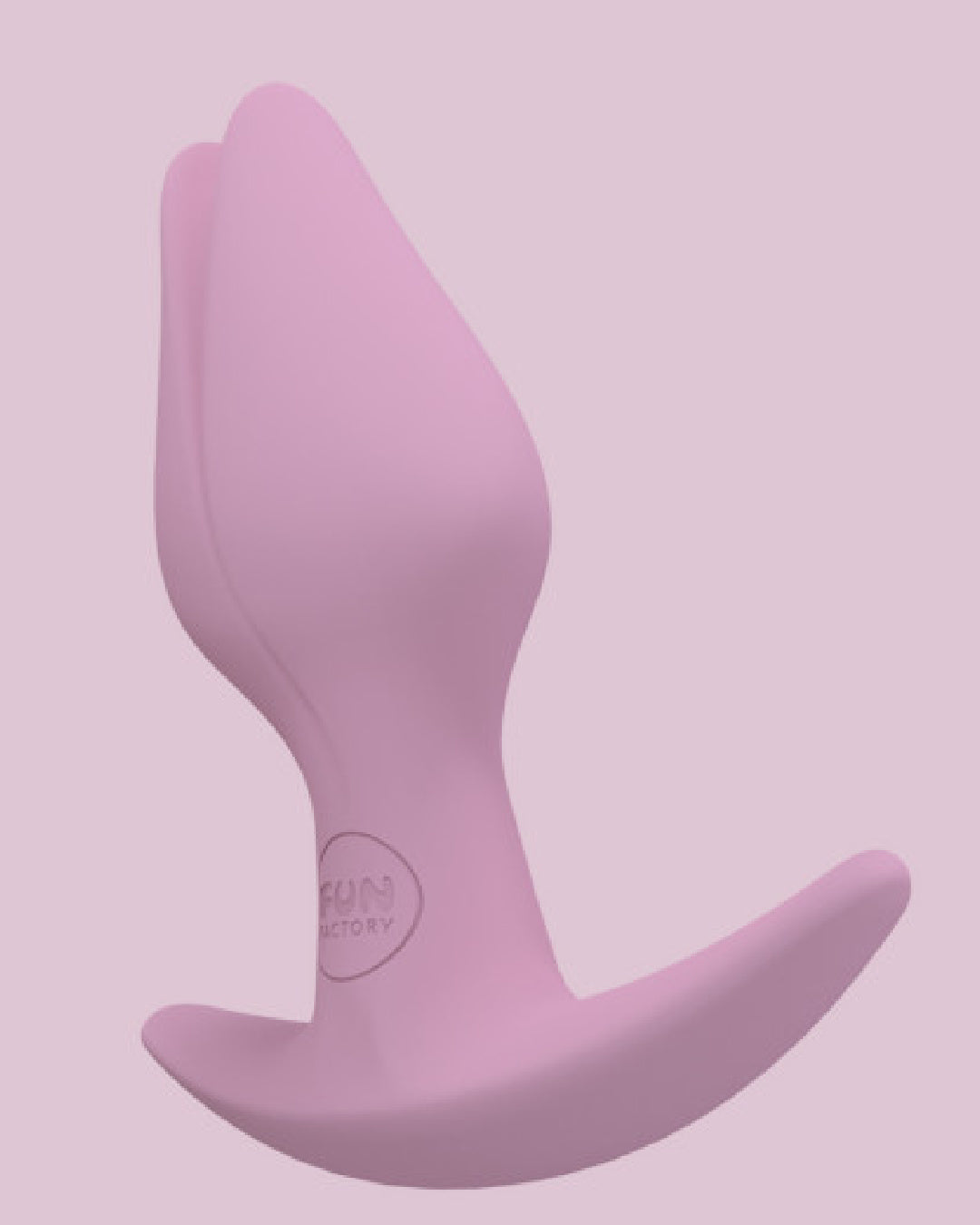 Fun Factory Bootie Fem Anal Plug - Rose side view 