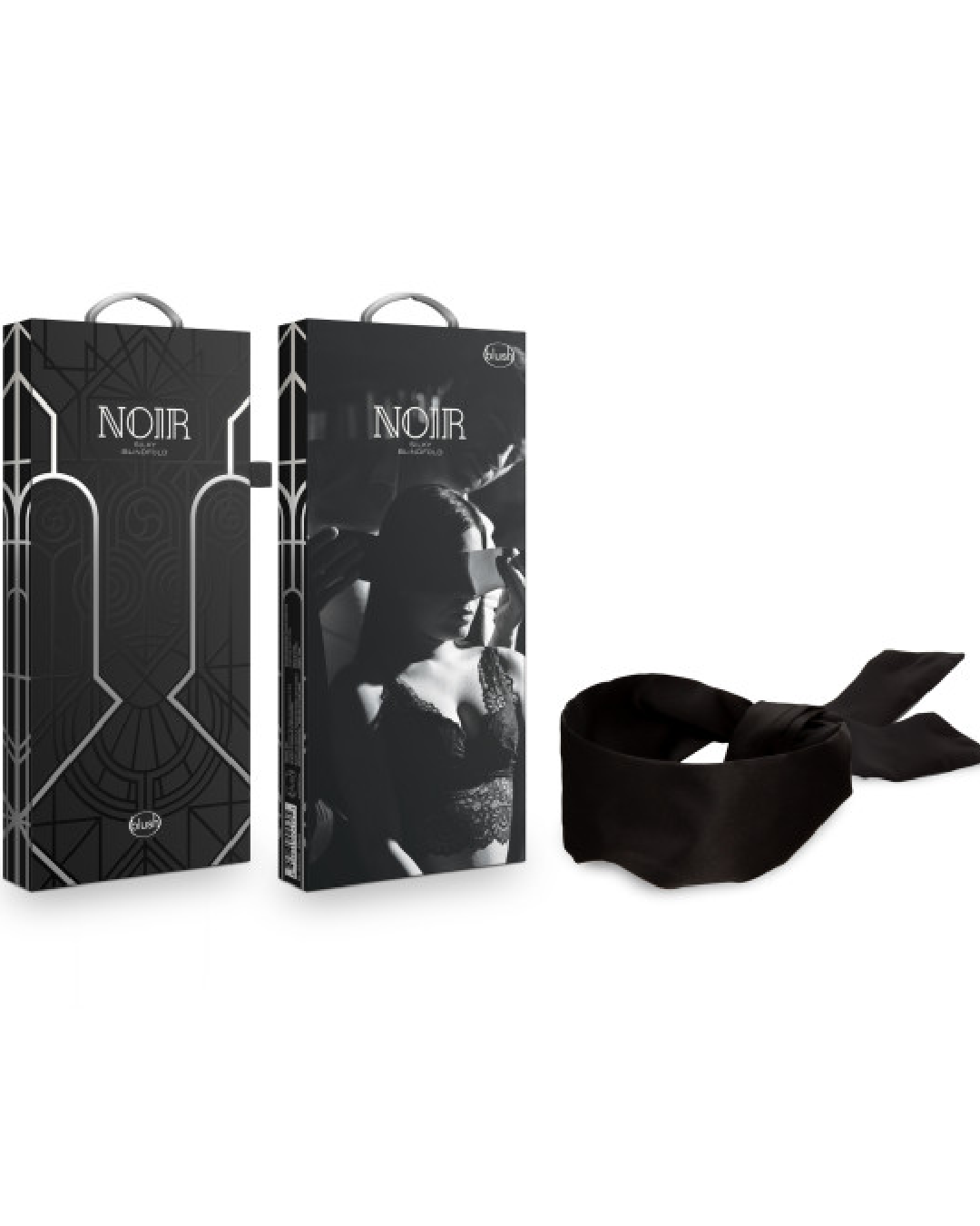 Noir Silky Blindfold and Hand Tie
