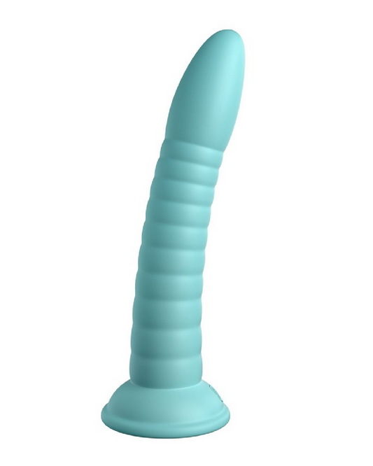 Dillio Platinum Wild Thing 7 Inch Dildo - Teal sideview 