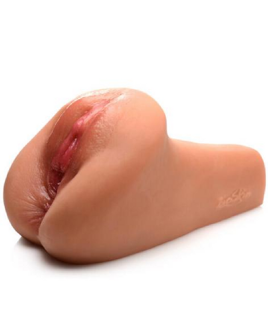 Mistress Jenna Juicy Wet Look Pussy Masturbator sideview 