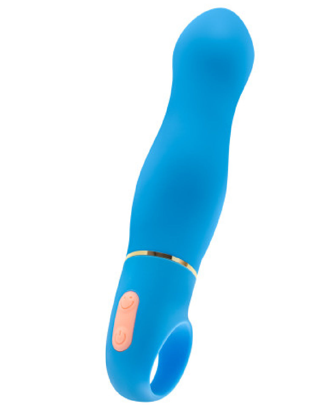 Aria Exciting AF Beginner G-Spot Vibrator - Blue sideview 