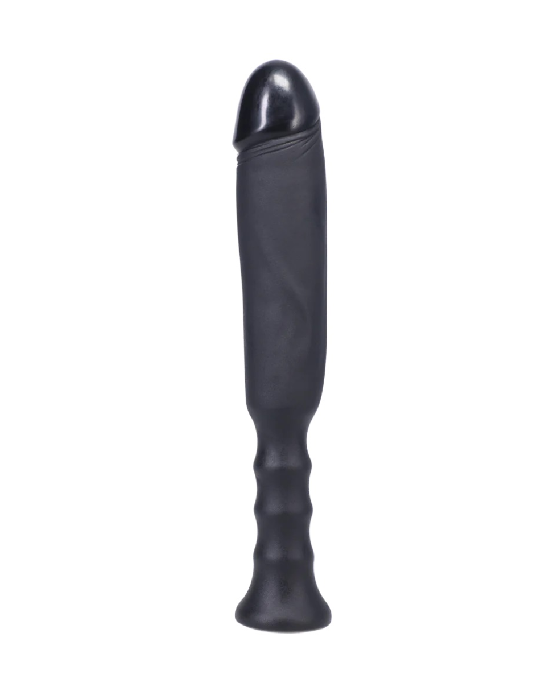 Anaconda 7 Inch Silicone Dildo with Grip Handle - Black