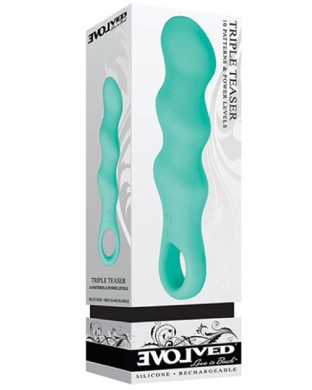Mint Triple Teaser Powerful 3 Motor Silicone Vibrator product box 