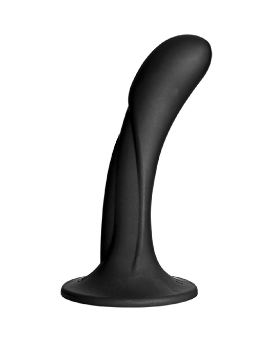 Vac-U-Lock Black Silicone G-Spot Dildo