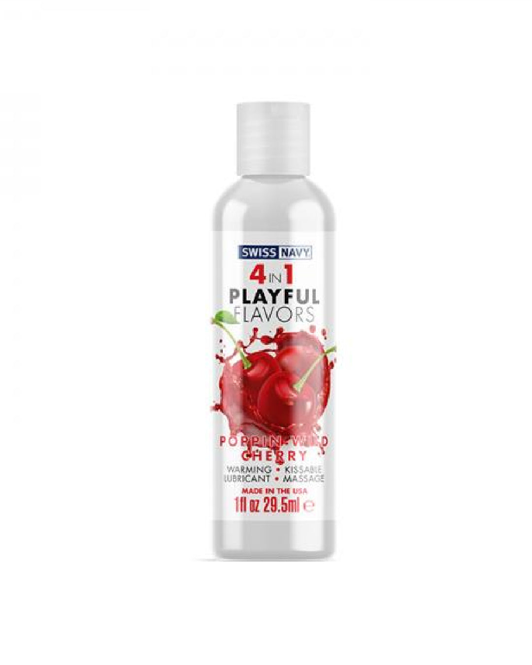 Playful Flavors Wild Cherry 4 in 1 Warming Lubricant 1 oz 
