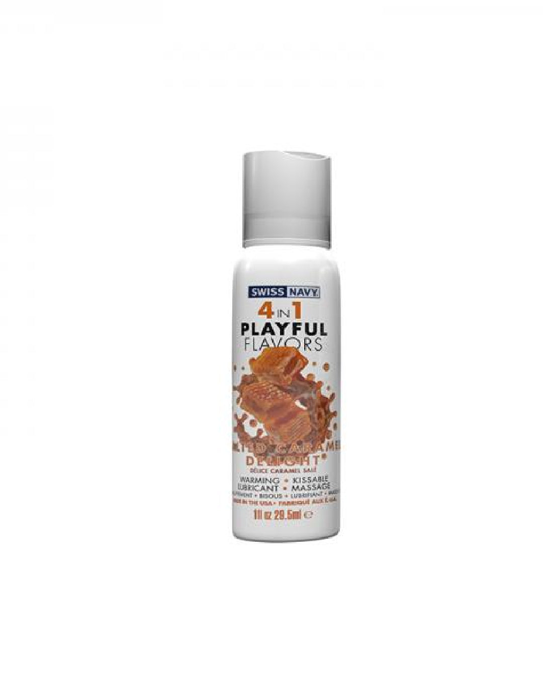 Playful Flavors Salted Caramel Delight 4 in 1 Warming Lubricant 1 oz bottle 