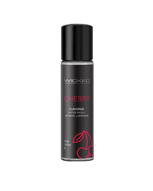 Wicked Aqua Mini Flavored Water Based Lubricant 1 oz - Cherry