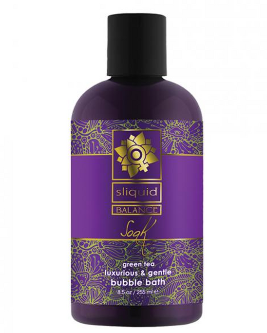 Sliquid Soak Luxurious Gentle Bubble Bath 8.5 oz - Green Tea