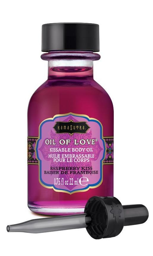 Kama Sutra Kissable Foreplay Oil Of Love .75 fluid ounce - Raspberry Kiss with dropper