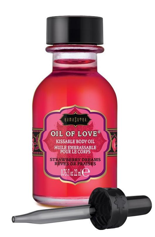 Kama Sutra Kissable Foreplay Oil Of Love .75 fluid ounce - Strawberry Dreams with dropper