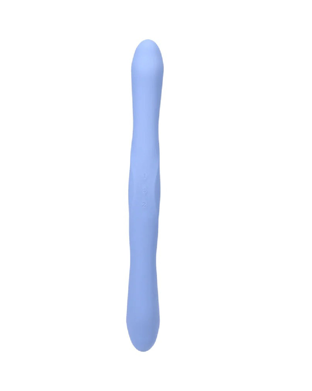 Tryst Duet Double Ended Vibrator with Remote - Dildo positioned sideways showing its curves