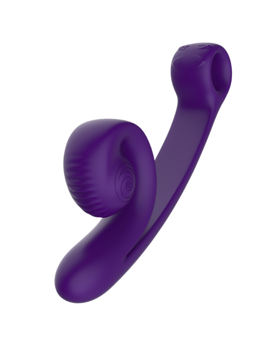 Snail Vibe Curve Ultra Powerful 2 Motor Dual Stimulating Vibrator - Purple