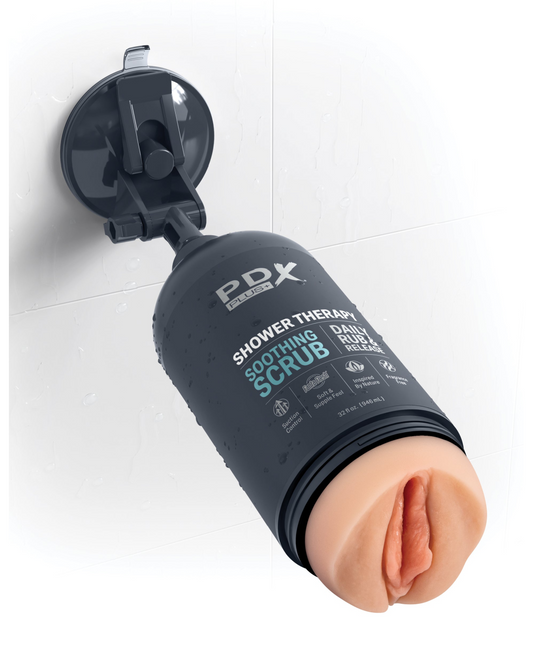 Shower Therapy Discreet Realistic Stroker with Mount - Vanilla
